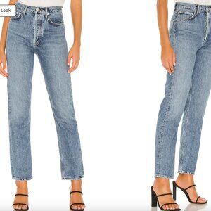 NWT - AGOLDE 90’s Pinch Waist High Rise Straight Leg Jeans - Size 24